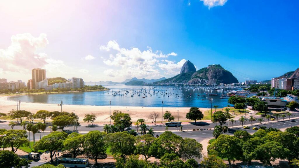 Vista ampla do Rio de Janeiro.